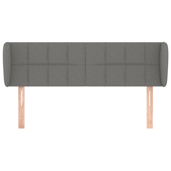 vidaXL Wingback Headboard Dark Grey 147x23x78/88 cm Fabric