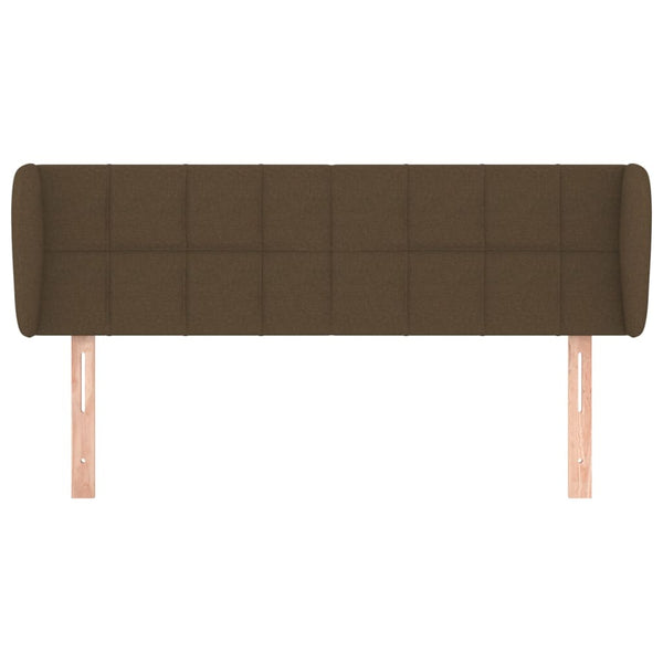 vidaXL Wingback Headboard Dark Brown 147x23x78/88 cm Fabric