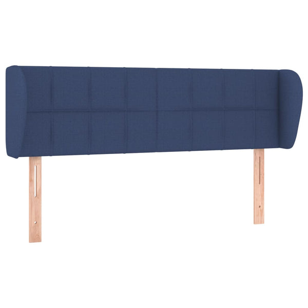 vidaXL Wingback Headboard Blue 147x23x78/88 cm Fabric