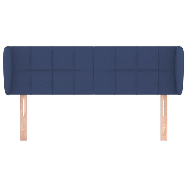 vidaXL Wingback Headboard Blue 147x23x78/88 cm Fabric
