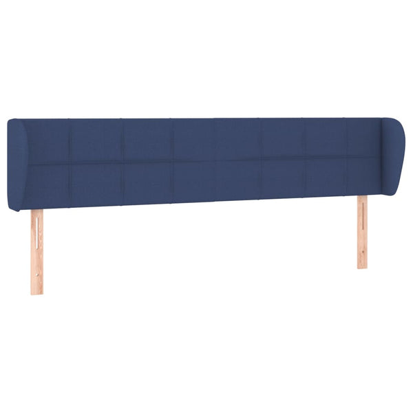 vidaXL Wingback Headboard Blue 183x23x78/88 cm Fabric