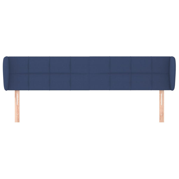 vidaXL Wingback Headboard Blue 183x23x78/88 cm Fabric