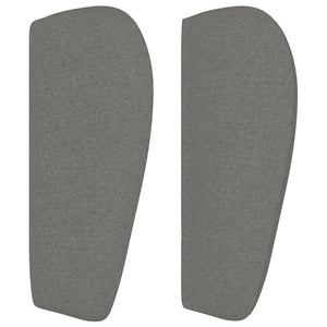 vidaXL Wingback Headboard Dark Grey 203x23x78/88 cm Fabric