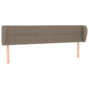 vidaXL Wingback Headboard Taupe 203x23x78/88 cm Fabric