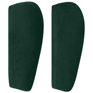 vidaXL Wingback Headboard Dark Green 203x23x78/88 cm Velvet