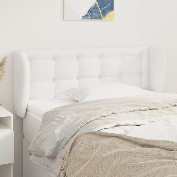 vidaXL Wingback Headboard White 83x23x78/88 cm Faux Leather