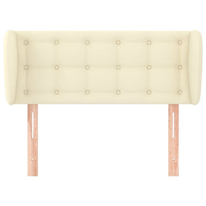 vidaXL Wingback Headboard Cream 83x23x78/88 cm Faux Leather