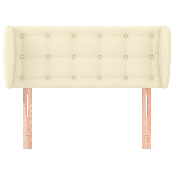 vidaXL Wingback Headboard Cream 93x23x78/88 cm Faux Leather