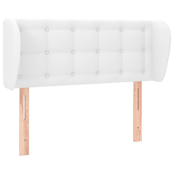 vidaXL Headboard with Wings White 103x23x78/88 cm Faux Leather