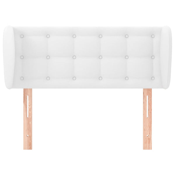 vidaXL Headboard with Wings White 103x23x78/88 cm Faux Leather