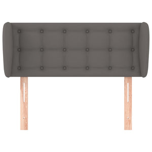 vidaXL Wingback Headboard Grey 103x23x78/88 cm Faux Leather