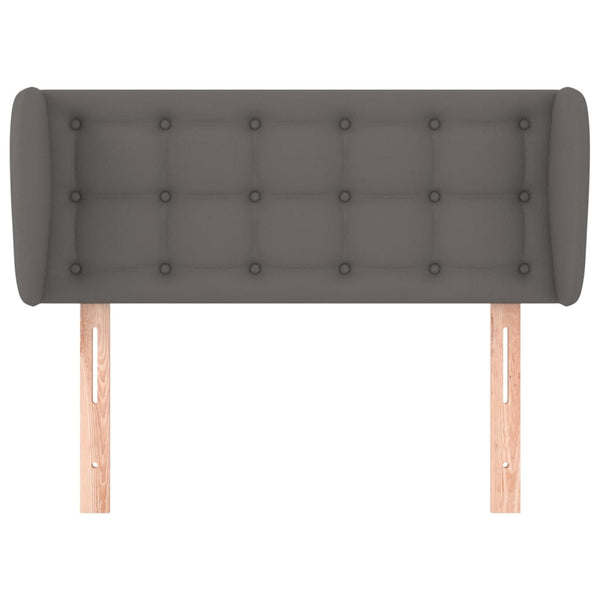 vidaXL Wingback Headboard Grey 103x23x78/88 cm Faux Leather