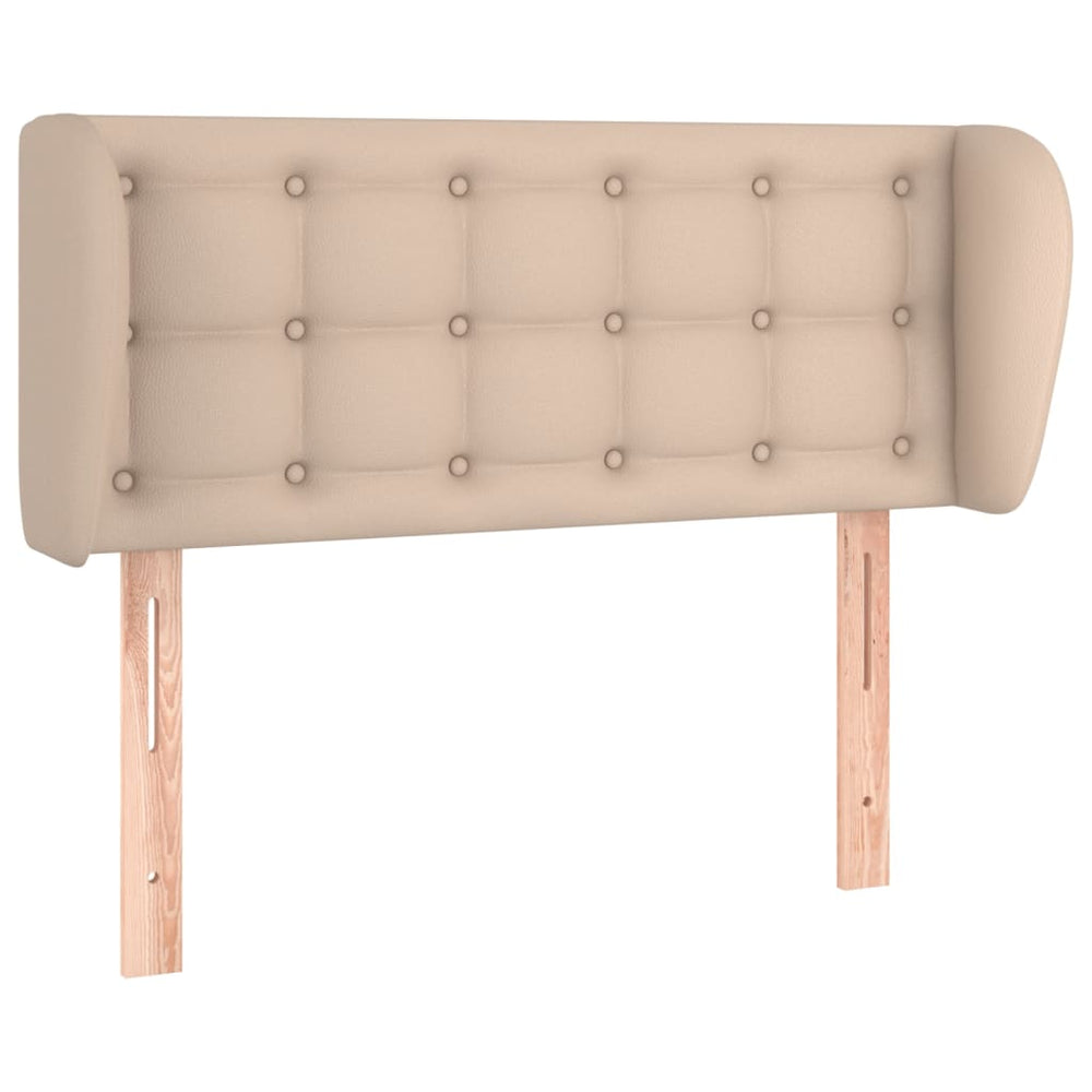 vidaXL Headboard with Wings Cappuccino Brown 103x23x78/88 cm Faux Leather