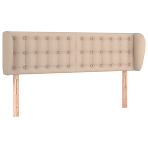 vidaXL Headboard with Wings Cappuccino Brown 147x23x78/88 cm Faux Leather