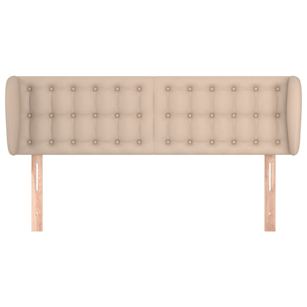vidaXL Headboard with Wings Cappuccino Brown 147x23x78/88 cm Faux Leather