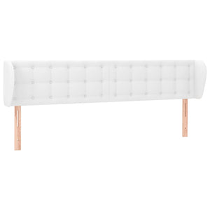 vidaXL Wingback Headboard White 163x23x78/88 cm Faux Leather