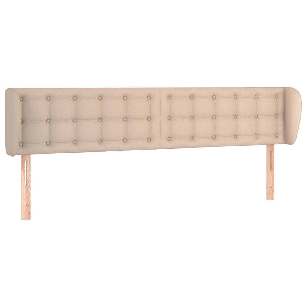 vidaXL Wingback Headboard Cappuccino Brown 163x23x78/88 cm Faux Leather