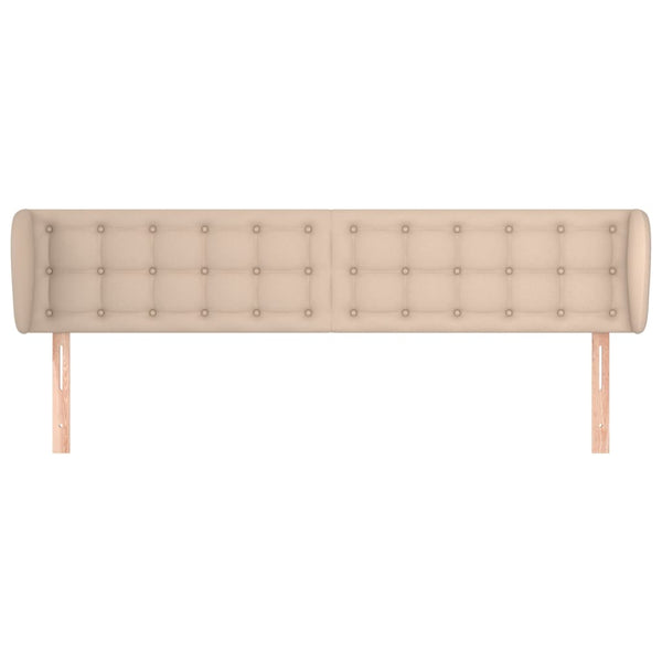 vidaXL Wingback Headboard Cappuccino Brown 163x23x78/88 cm Faux Leather