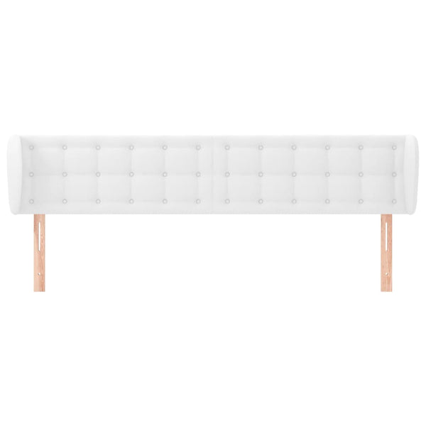 vidaXL Wingback Headboard White 183x23x78/88 cm Faux Leather