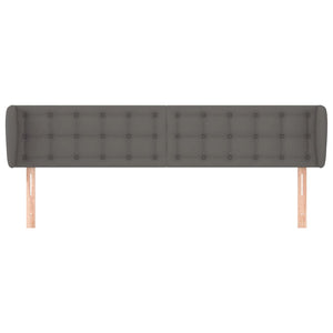 vidaXL Wingback Headboard Grey 183x23x78/88 cm Faux Leather