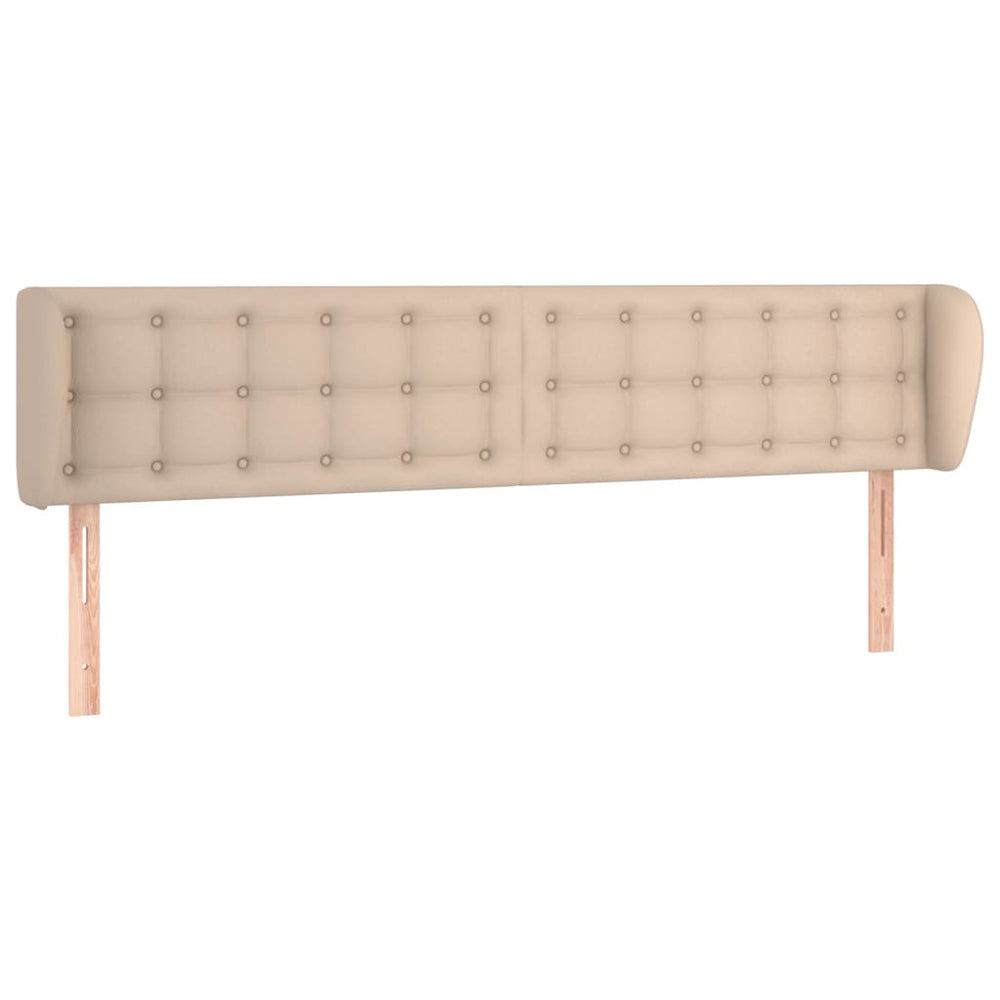 vidaXL Headboard with Wings Cappuccino Brown 183x23x78/88 cm Faux Leather