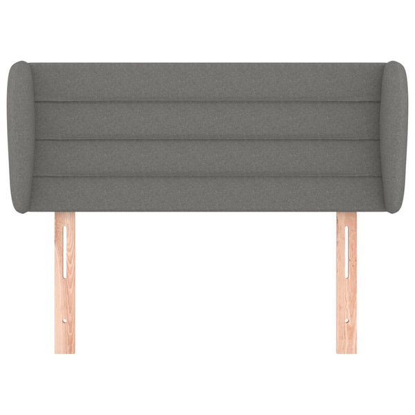 vidaXL Wingback Headboard Dark Grey 83x23x78/88 cm Fabric