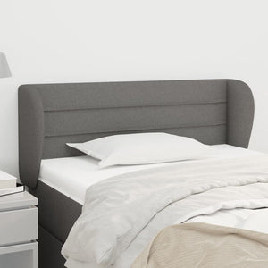 vidaXL Wingback Headboard Dark Grey 83x23x78/88 cm Fabric