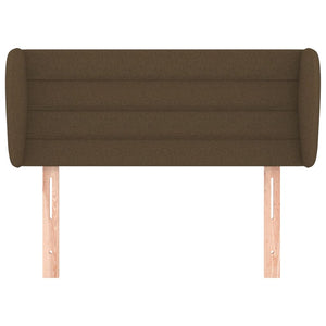 vidaXL Wingback Headboard Dark Brown 83x23x78/88 cm Fabric