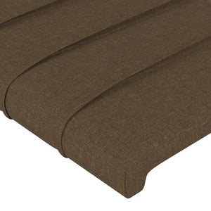 vidaXL Wingback Headboard Dark Brown 83x23x78/88 cm Fabric