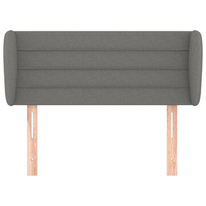 vidaXL Wingback Headboard Dark Gray 93x23x78/88 cm Fabric