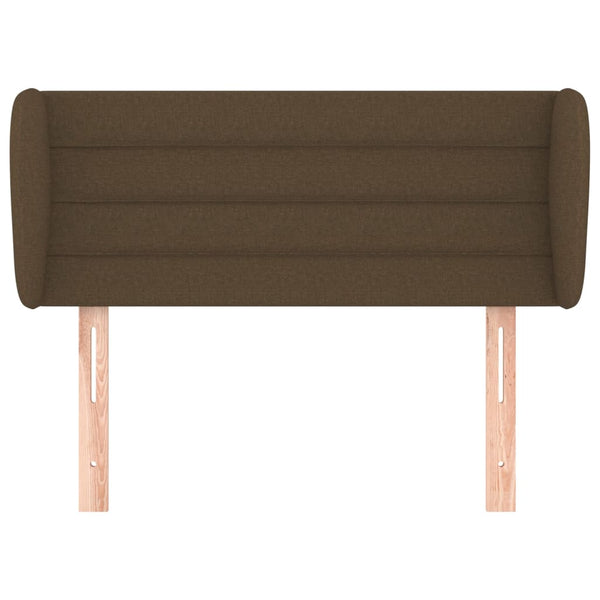 vidaXL Wingback Headboard Dark Brown 93x23x78/88 cm Fabric