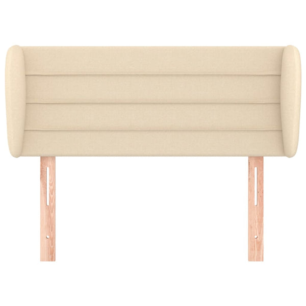 vidaXL Wingback Headboard Cream 93x23x78/88 cm Fabric