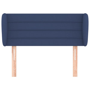 vidaXL Wingback Headboard Blue 93x23x78/88 cm Fabric
