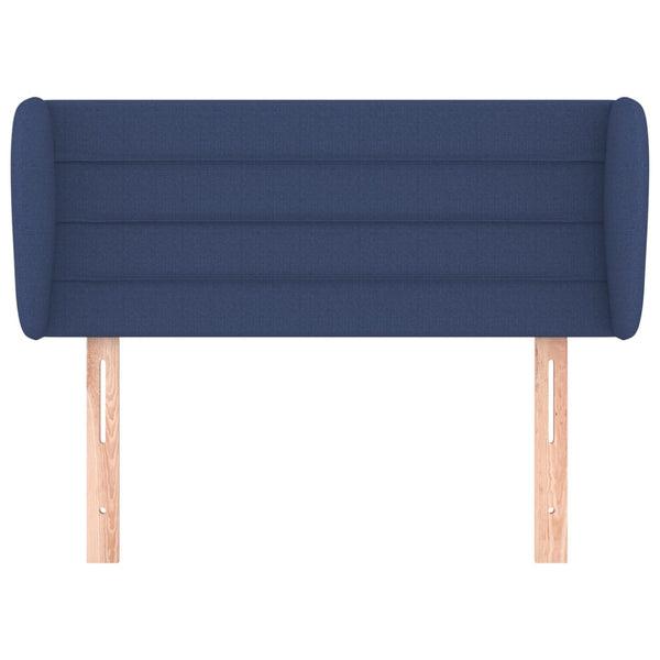 vidaXL Wingback Headboard Blue 93x23x78/88 cm Fabric