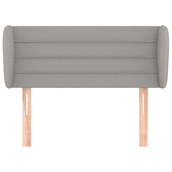 vidaXL Wingback Headboard Light Gray 103x23x78/88 cm Fabric
