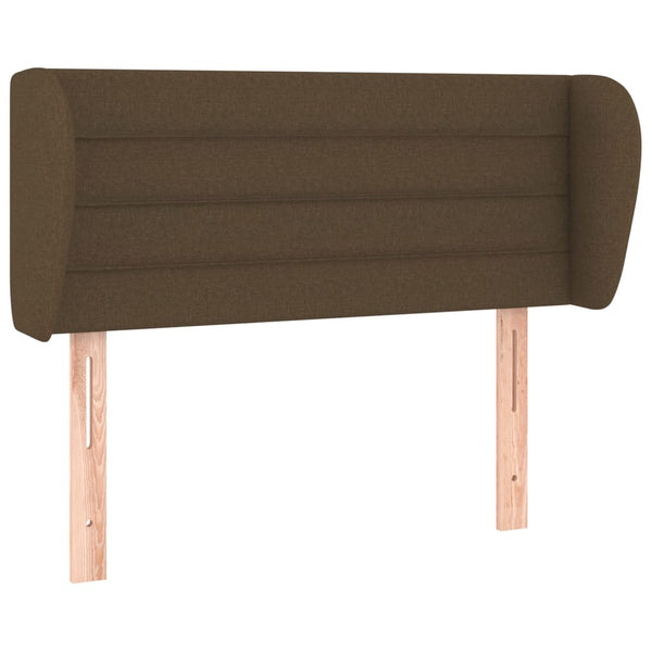 vidaXL Wingback Headboard Dark Brown 103x23x78/88 cm Fabric