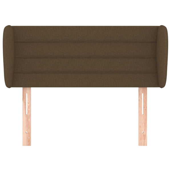 vidaXL Wingback Headboard Dark Brown 103x23x78/88 cm Fabric