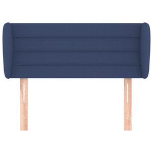 vidaXL Wingback Headboard Blue 103x23x78/88 cm Fabric