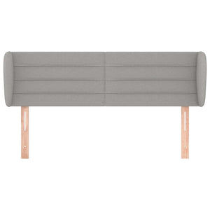 vidaXL Wingback Headboard Light Grey 147x23x78/88 cm Fabric