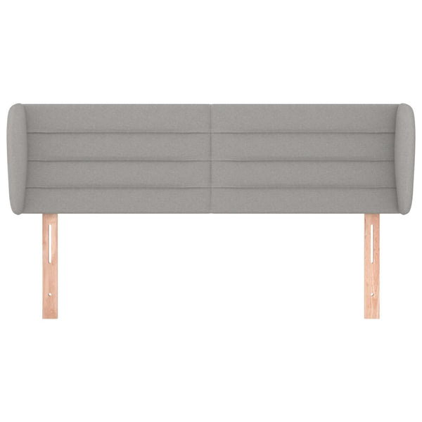 vidaXL Wingback Headboard Light Grey 147x23x78/88 cm Fabric