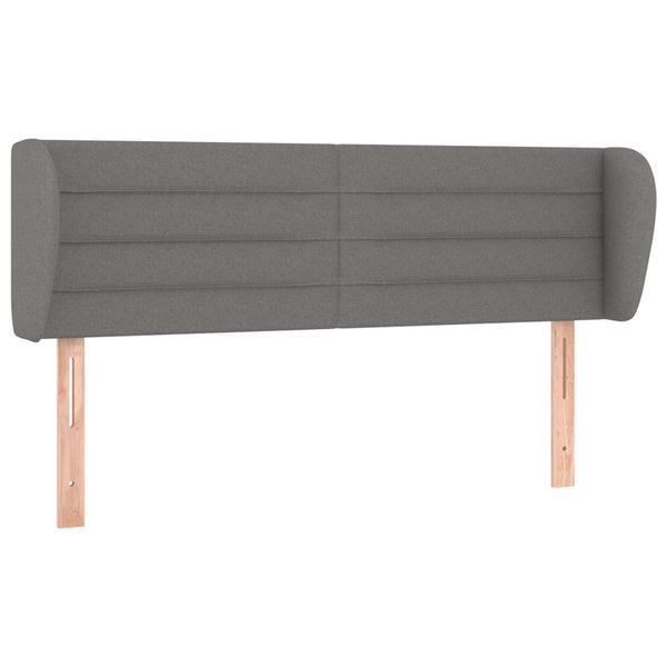 vidaXL Wingback Headboard Dark Grey 147x23x78/88 cm Fabric