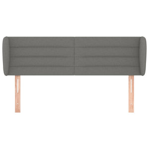 vidaXL Wingback Headboard Dark Grey 147x23x78/88 cm Fabric