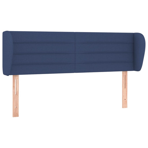 vidaXL Wingback Headboard Blue 147x23x78/88 cm Fabric