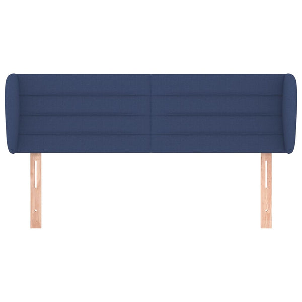 vidaXL Wingback Headboard Blue 147x23x78/88 cm Fabric