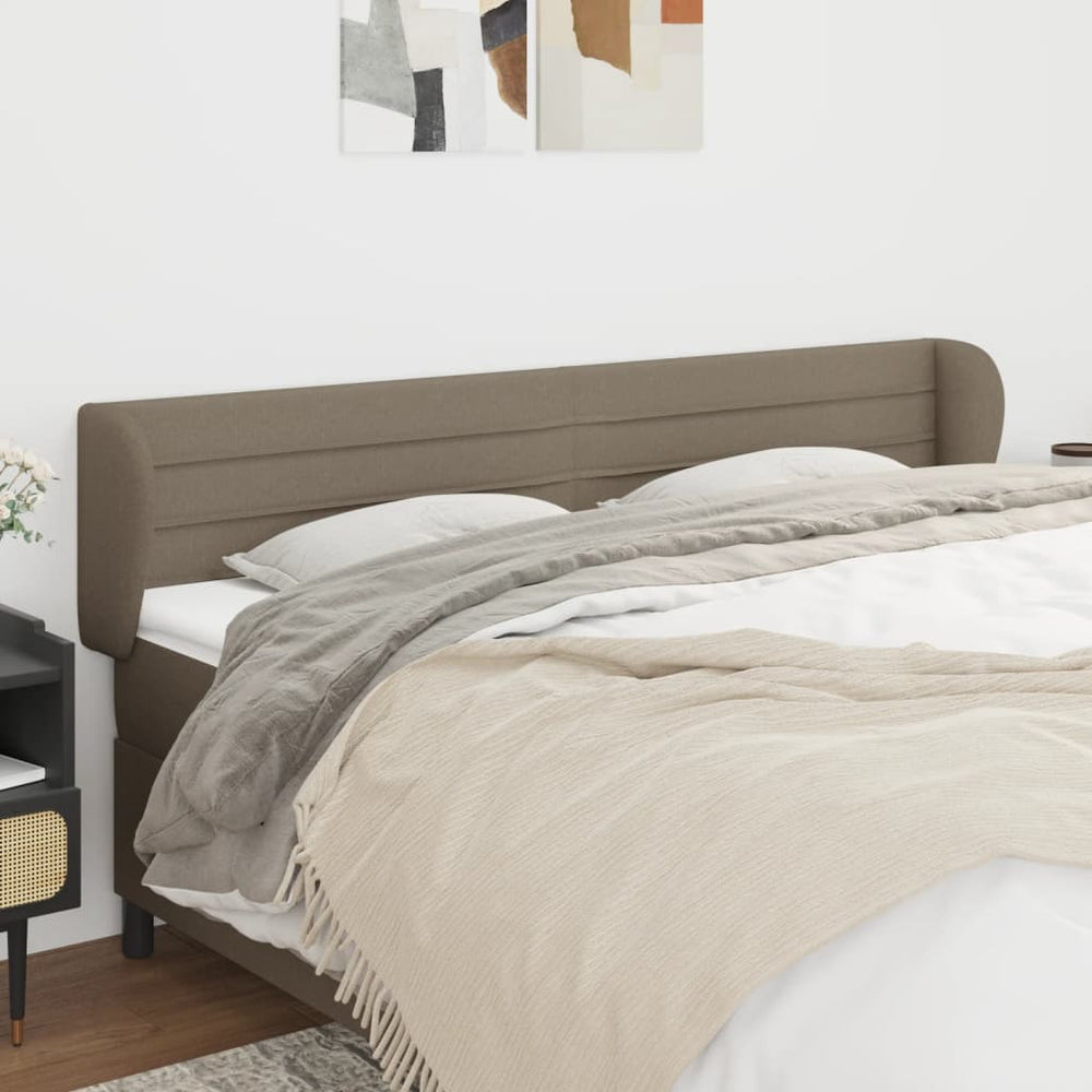 vidaXL Wingback Headboard Taupe 163x23x78/88 cm Fabric