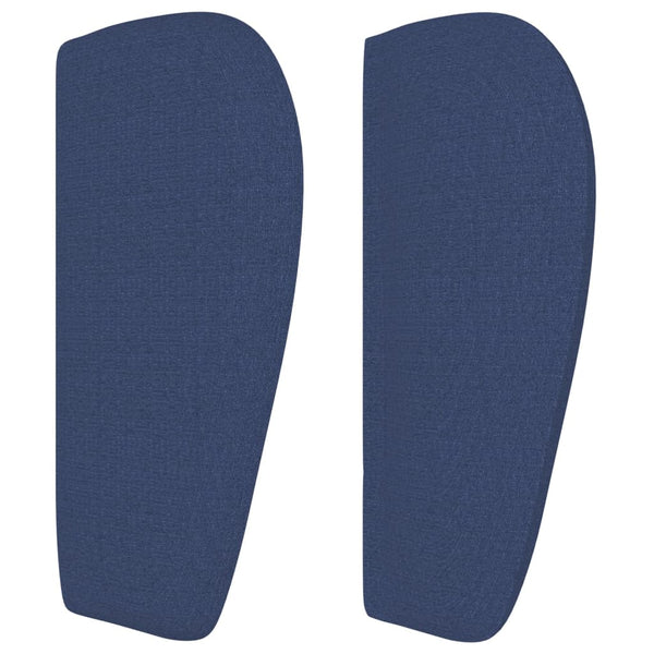 vidaXL Wingback Headboard Blue 163x23x78/88 cm Fabric