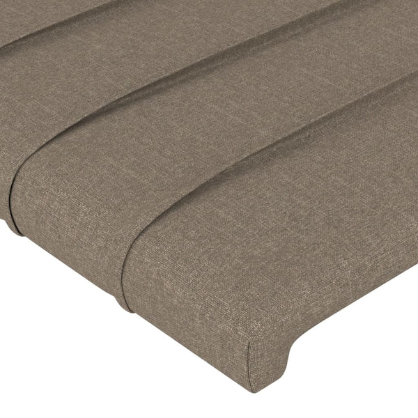 vidaXL Wingback Headboard Taupe 183x23x78/88 cm Fabric
