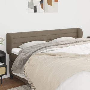 vidaXL Wingback Headboard Taupe 183x23x78/88 cm Fabric