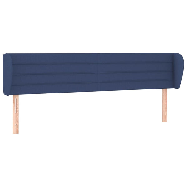 vidaXL Wingback Headboard Blue 183x23x78/88 cm Fabric