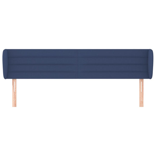 vidaXL Wingback Headboard Blue 183x23x78/88 cm Fabric